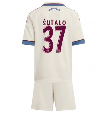 Ajax Josip Sutalo #37 Tredje trøje Børn 2025-26 Kort ærmer (+ korte bukser)